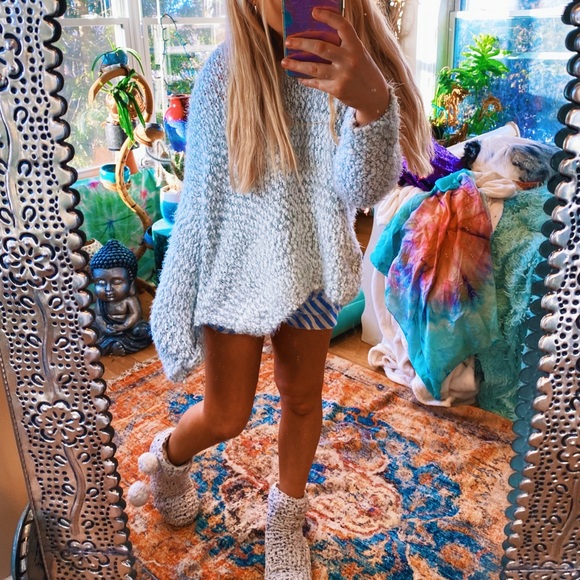 Altar'd State Sweaters - Altar’d State Icey Aezel Plush Fuzzy Furry Sweater